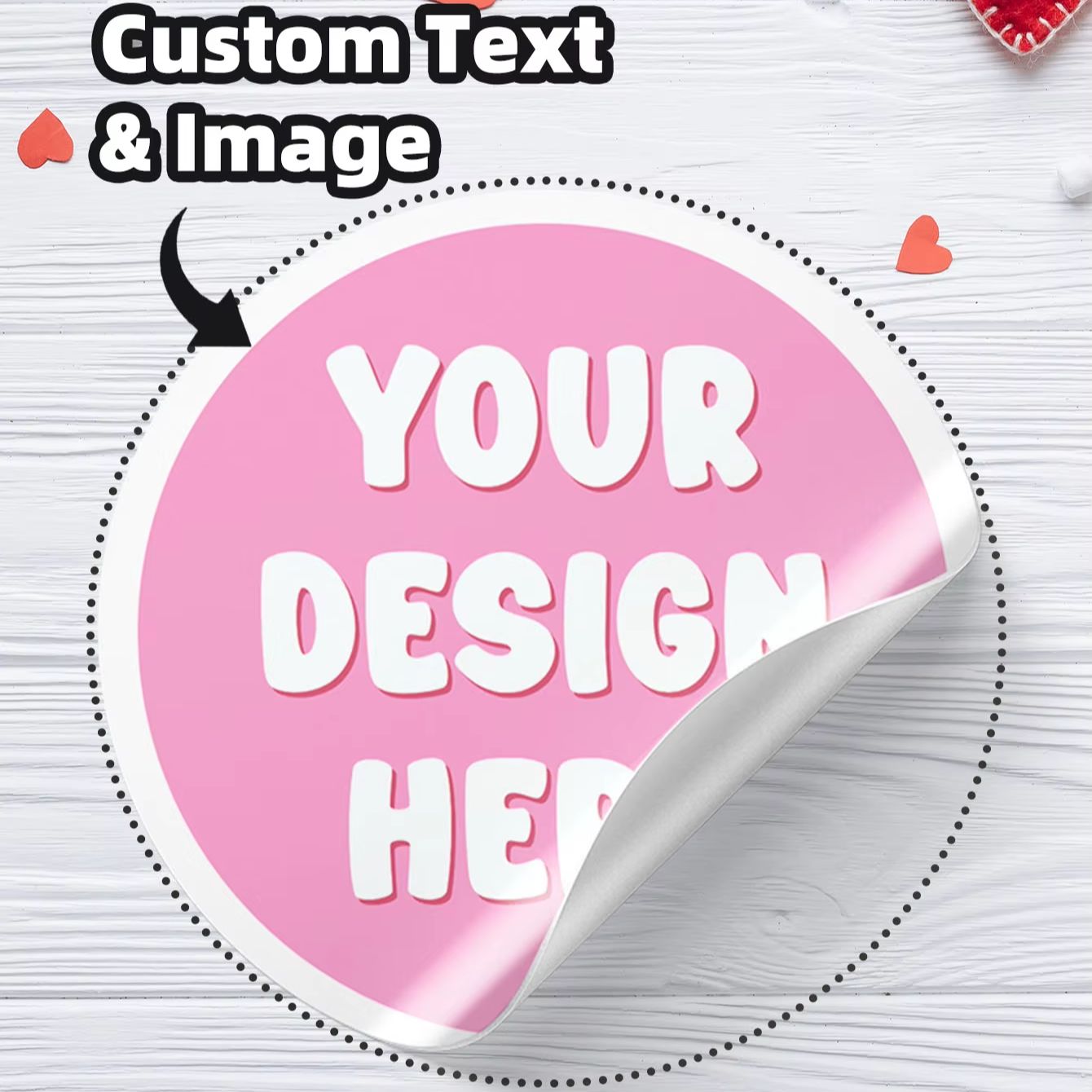 Personalised Candle Label - 1/48/96 шт. круглых водонепроницаемых наклеек на