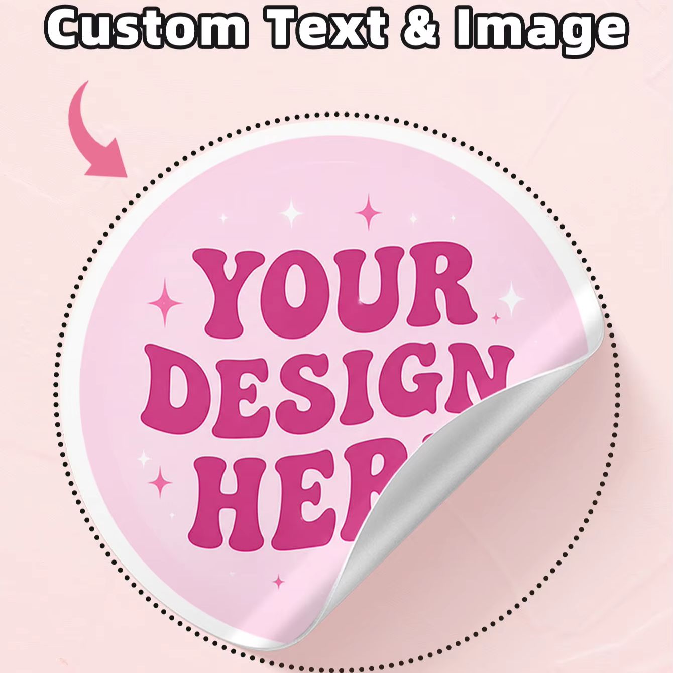Personalised Candle Label - 1-130 шт. прозрачных круглых наклеек из