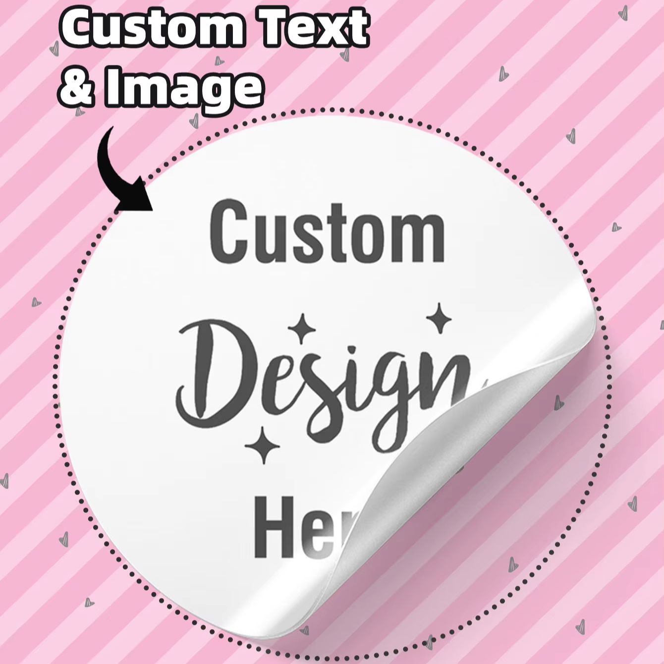 Personalised Candle Label - Водонепроницаемые круглые наклейки на заказ 3/5/6