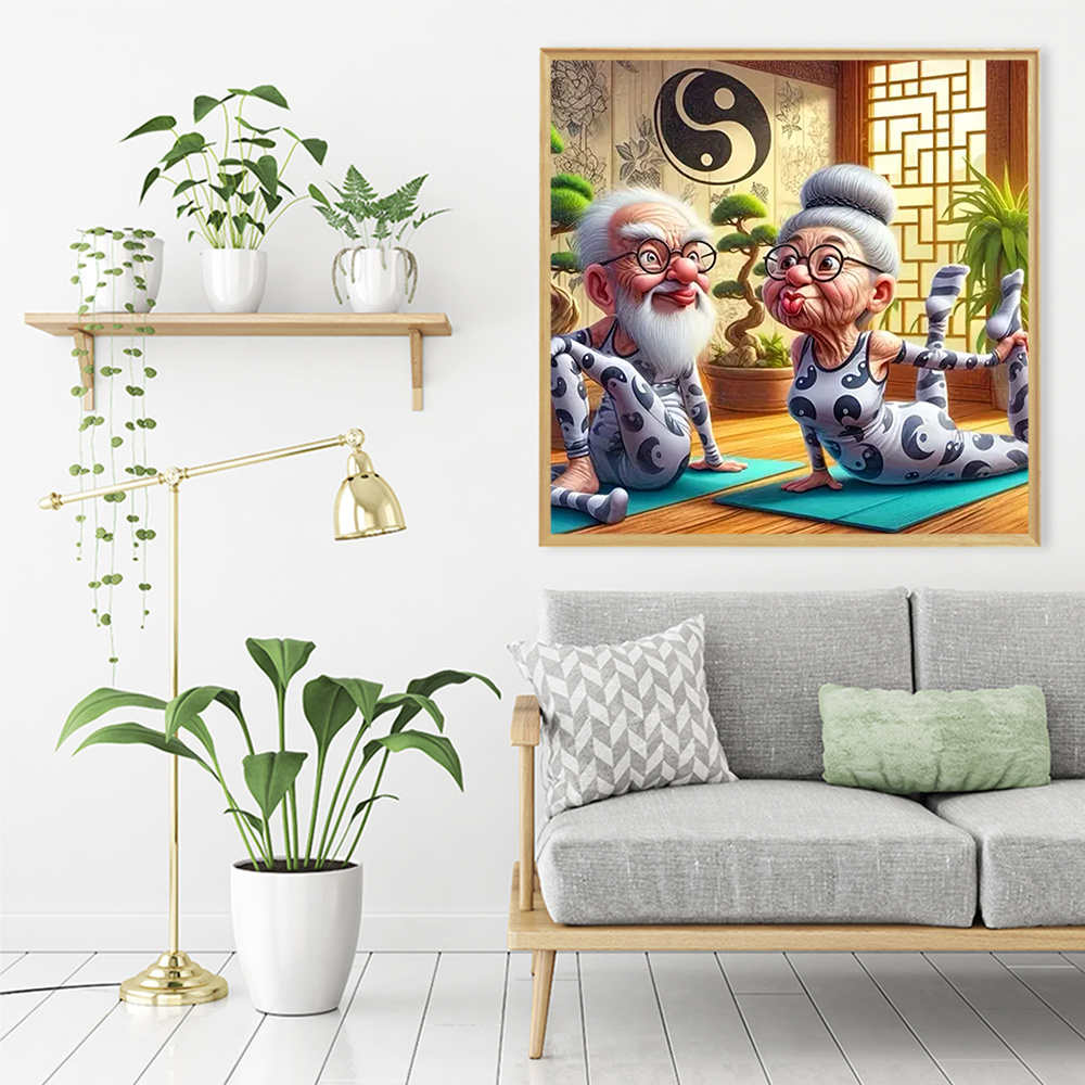 Momoart старые люди алмазная м – обзор и цена Photo Mosaic Print