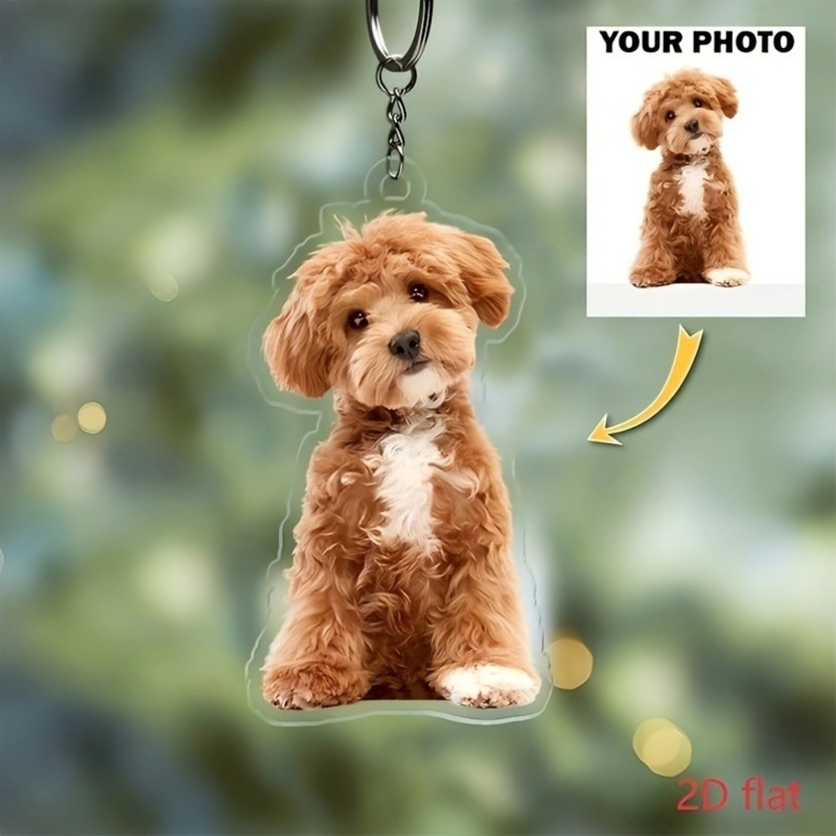 Персонализированный брелок с ф – обзор и цена Pet Portrait Custom