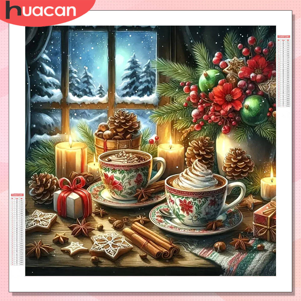 HUACAN алмазная живопись кофей – обзор и цена Photo Mosaic Print