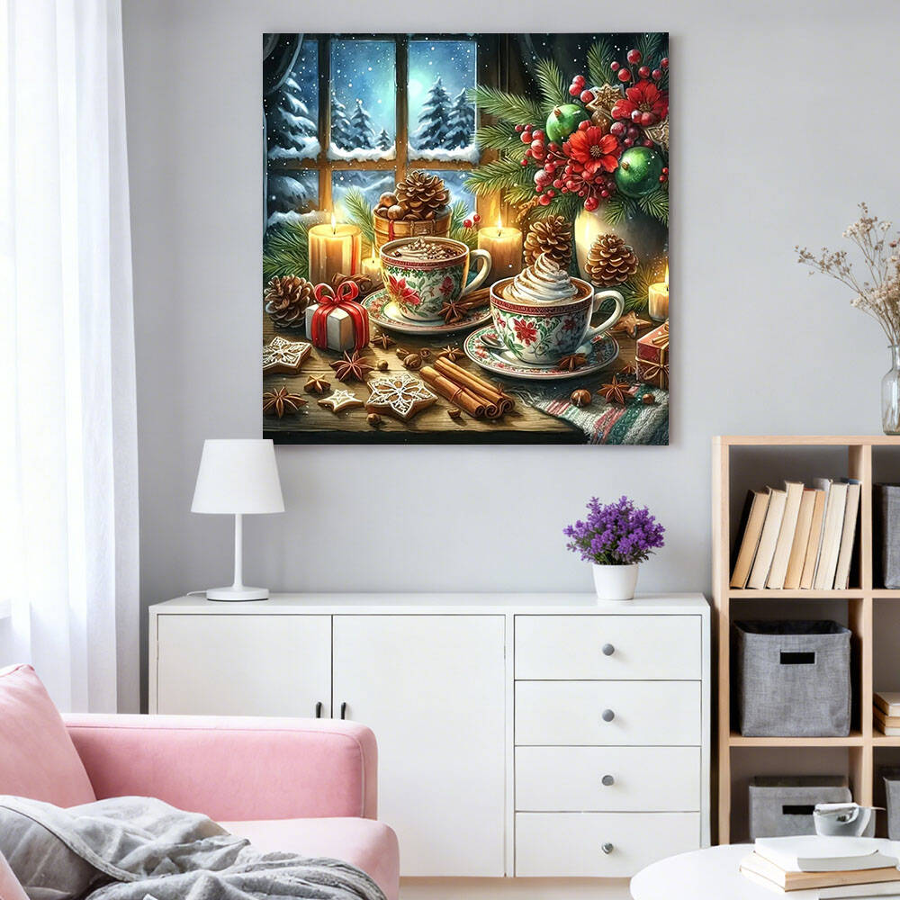 HUACAN алмазная живопись кофей – обзор и цена Photo Mosaic Print